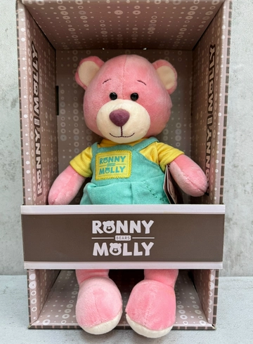 Мишка Ronny в комбинезоне от интернет-магазина цветов в 