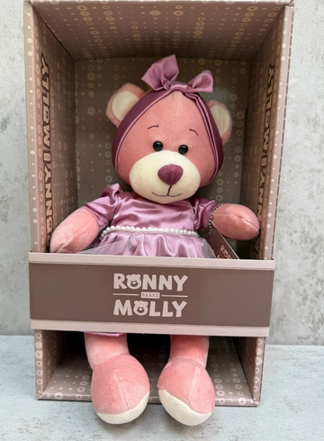 Мишка Ronny в розовом платье от интернет-магазина цветов в 