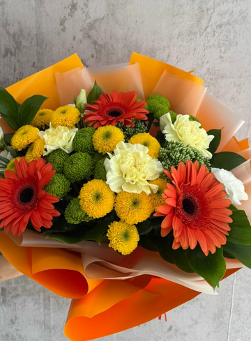 Сборный букет с герберами от интернет-магазина цветов в 